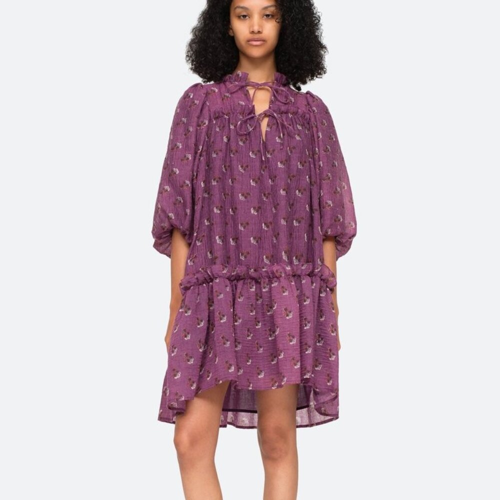 NWOT Sea New York Alexis Puff Sleeve Tunic Dress size XS